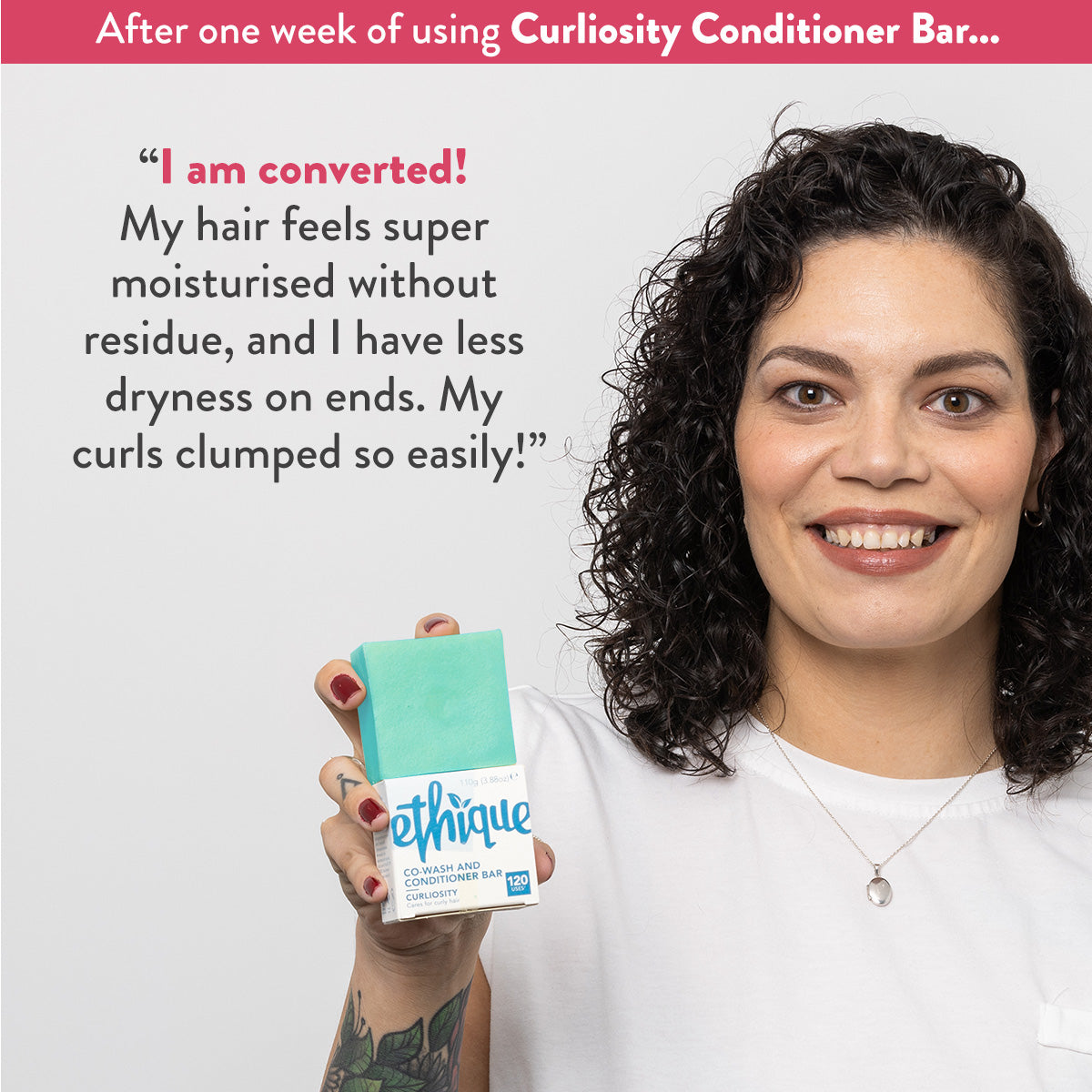 Moisturising Conditioner Bar for Curly and Coily Hair: Curliosity™